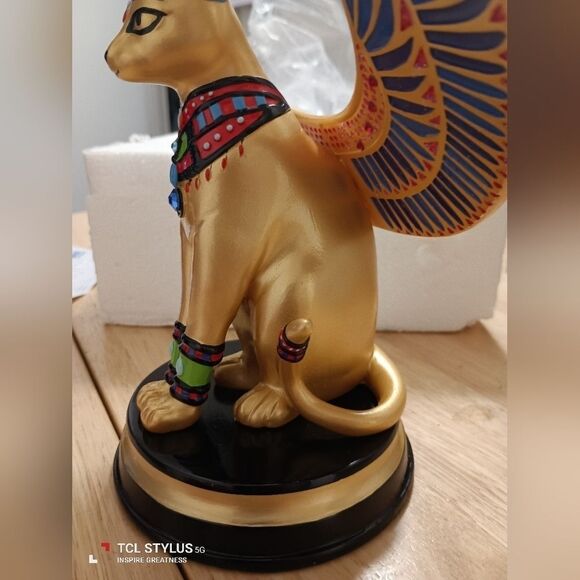 Egyptian Feline Of The Night Hamilton Collection - Picture 3 of 9